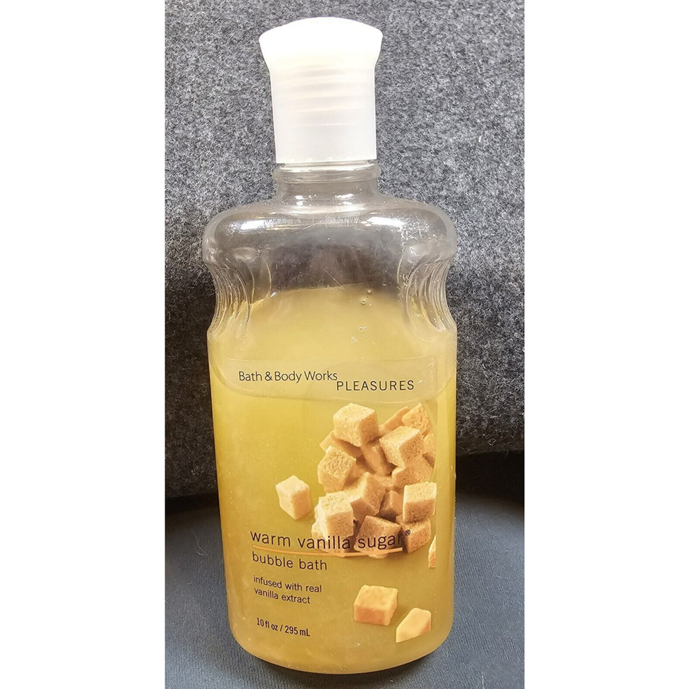Bath & Body Works WARM VANILLA SUGAR Bubble Bath Wash RARE 10oz Luxury